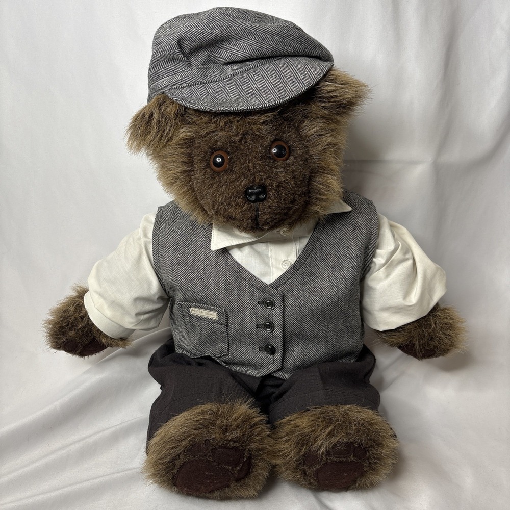 Arden Bear Collectible Plush Teddy Bear Newsboy Outfit 24" Stuffed Animal‎